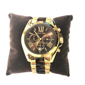 Michael Kors Gold-Tone tortoise stainless steel